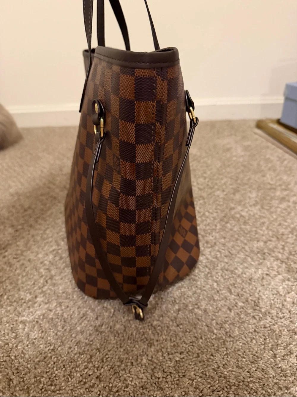 COPY - Louis Vuitton Brown Checkered Tote Bag